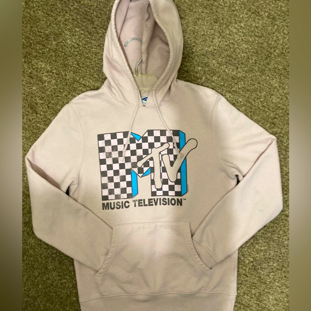 Old Navy vintage peach color MTV hoodie, ladies S